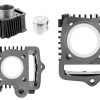 Cylinder i głowica Moretti do motoroweru 4T 80cc 139FMB srebrne