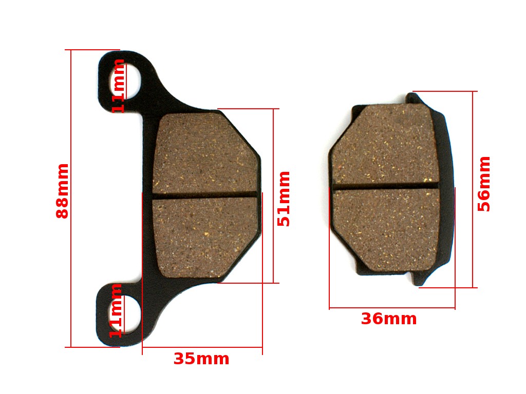 KLOCKI HAMULCOWE ROUTER WS50 SUZUKI GS/GX 125 TGB BLADE 250 KEEWAY DRAGON 250 FM
