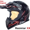 KASK SAFEBET HF-116 BLACK Q158 RED XXL (BRAK ECE)