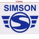 NAKLEJKA SIMSON LOGO NIEBIESKA