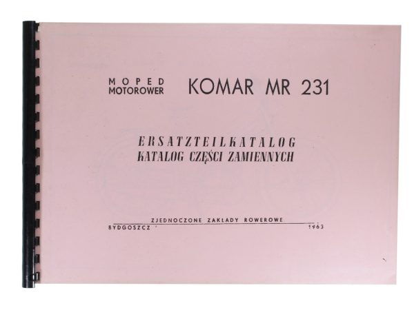 KATALOG CZĘŚCI ZAMIENNYCH KOMAR MR-231