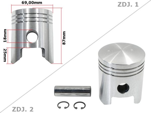TŁOK MZ TS 250 69,00mm NOMINAŁ STD