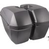 Kufry boczne Moretti, MR-B66, 23L, Czarne, Czerwony odblask