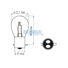 Żarówka BOSMA 12V 20/20W BAX15d 1437 10 SZT