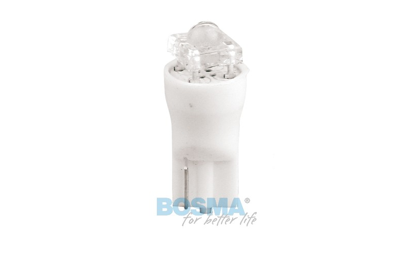 Żarówka BOSMA 12V 1*LED STANDARD T10 RED DIAMOND BLISTER