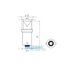Żarówka BOSMA 12V 1*LED STANDARD BA9s  BLUE WIDE VIEWING BLISTER