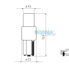Żarówka BOSMA 12V 1*LED STANDARD T05 RED WIDE VIEWING BLISTER ( 4 SZT.)