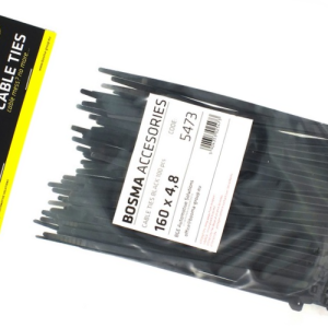Opaska zaciskowa BOSMA 4,8*160 mm BLACK (100 pcs) 5473