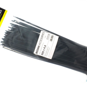 Opaska zaciskowa BOSMA 4,8*300 mm BLACK (100 pcs) 0058