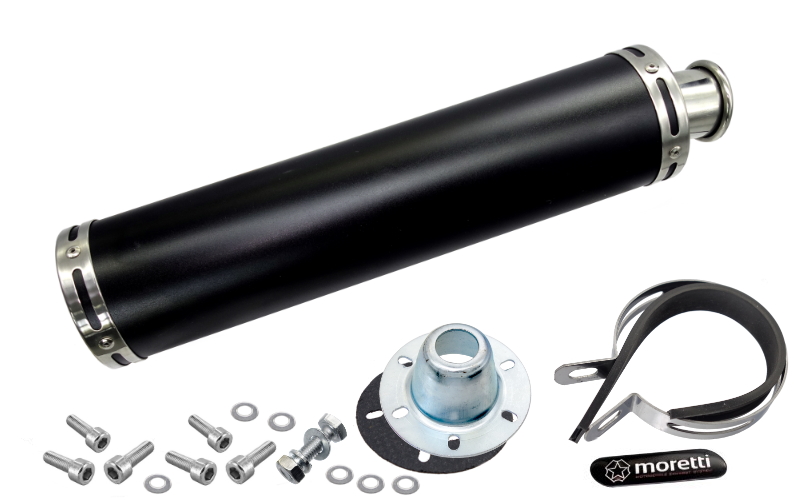 TŁUMIK TUNNINGOWY UNIWERSALNY ALUMINIUM04 (kolor: czarny)