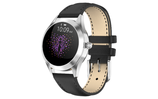 Smartwatch Rubicon RNAE36 srebrny czarny pasek