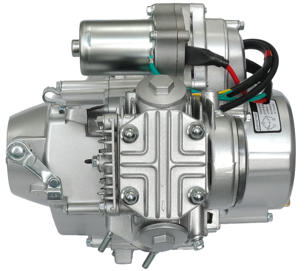 Silnik poziomy 139FMB, 50cc 4T, 4-biegowy manual, srebrny, stare pokrywy