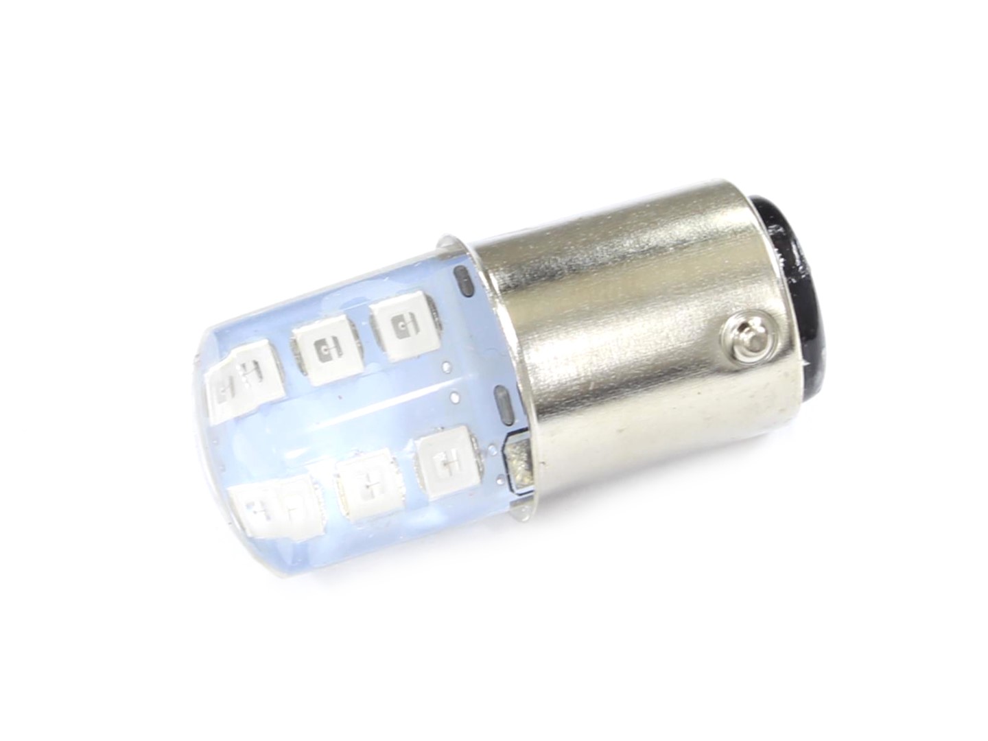 ŻARÓWKA 12V LED BAY15d-12SMD CZERWONA