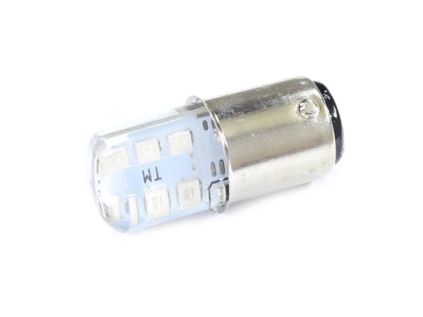 ŻARÓWKA 12V LED BAY15d-12SMD NIEBIESKA