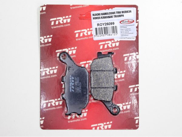 KLOCKI HAMULCOWE TRW MCB634 HONDA KAWASAKI TRIUMPH