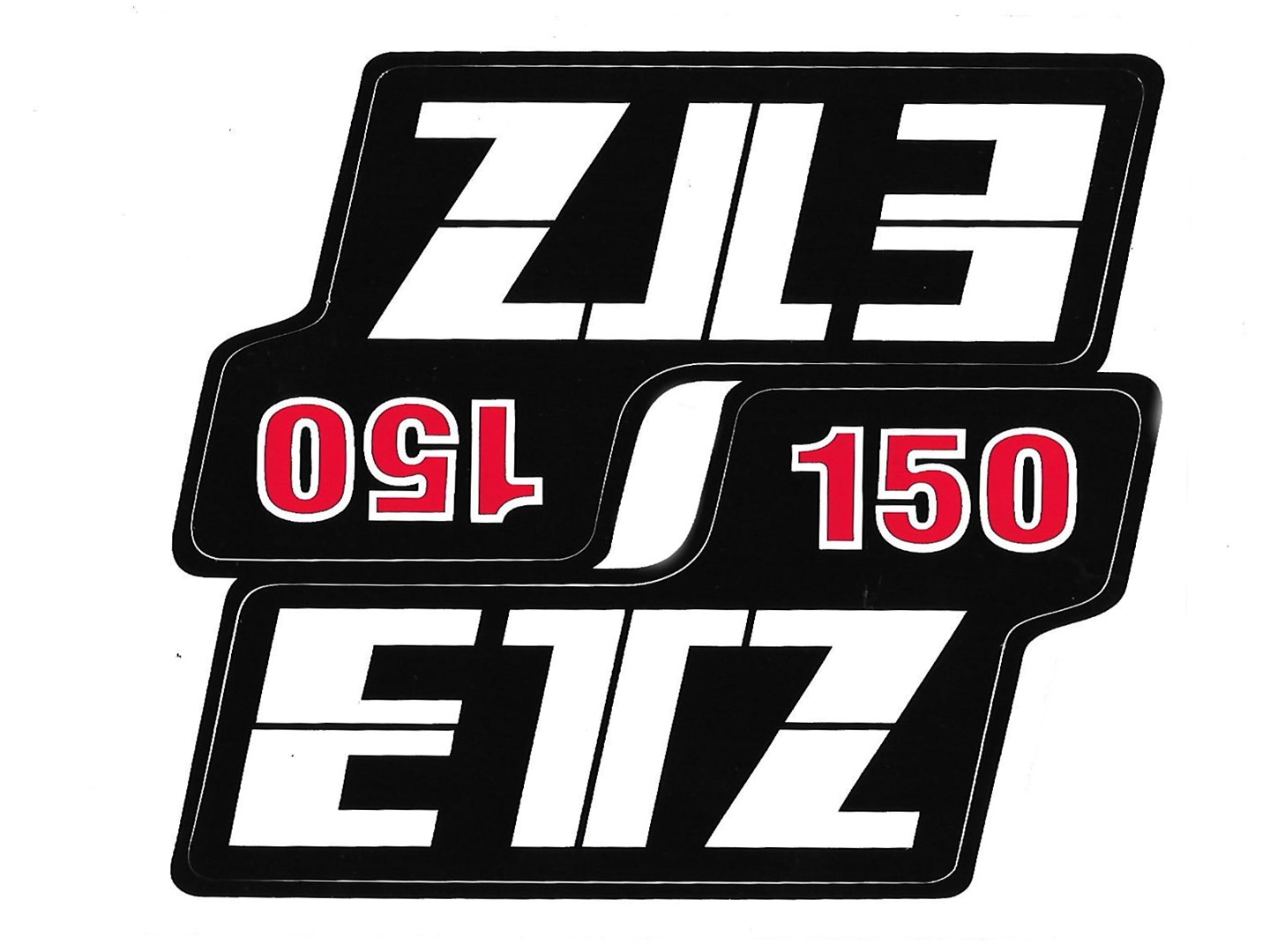 NAKLEJKA MZ ETZ 150 WYSOKA KPL 0924 KAT-E 160mm x 145mm