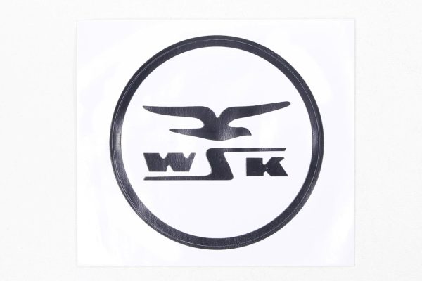 NAKLEJKA WSK CZARNA/BIAŁE TŁO 0539 KAT-G