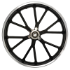 Felga przednia 10"x2,5" (rozstaw 42 mm) Mini Dirt bike 49cc - czarna aliminiowa