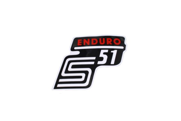 NAKLEJKA SIMSON S51 ENDURO CZERWONA