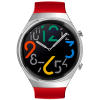 Smartwatch Rubicon RNCE68 srebrny czerwony pasek