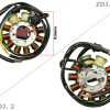 APARAT ZAPŁONOWY STATOR ATV 200/250 CG 11 CEWEK
