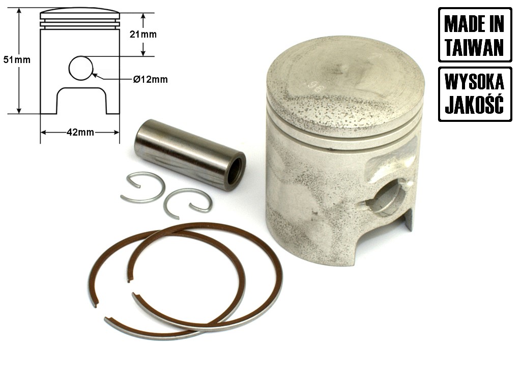 TŁOK SUZUKI RMX 50LC 42 MM PIN12 ORYGINAŁ TAIWAN