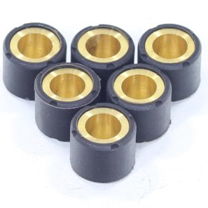 ROLKI WARIATORA 15x12mm 6,5gr APRILIA BENELLI MALAGUTI MBK YAMAHA RMS PASUJE DO MODELI: APRILIA-AMICO/AREA/GULLIVER/RALLY/SCARABEO/SR BENELLI-491/K2/NAKED/PEPE MALAGUTI-CENTRO/F10/F12/F15/YESTERDAY MBK-MACH G/SORRISO/BOOSTER/FORTE/FLIPPER/OVETTO