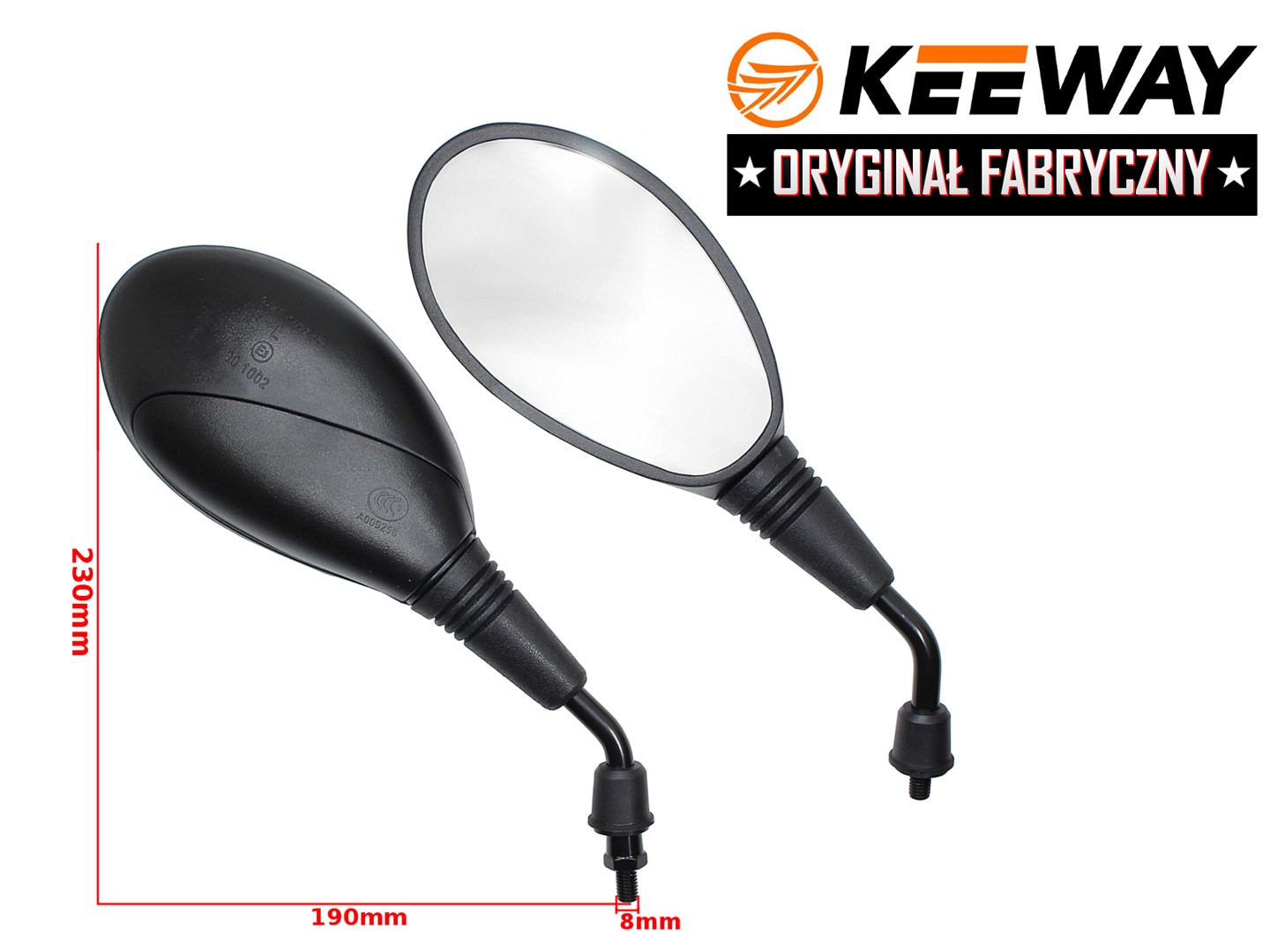 LUSTERKA KEEWAY HURRICANE 50CC 08 ORYGINAŁ L/R KPL