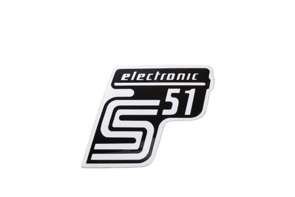 NAKLEJKA SIMSON S51 ELECTRONIC BIAŁA