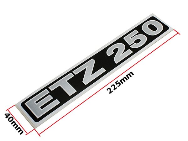 NAKLEJKA MZ ETZ 250 SREBRNA