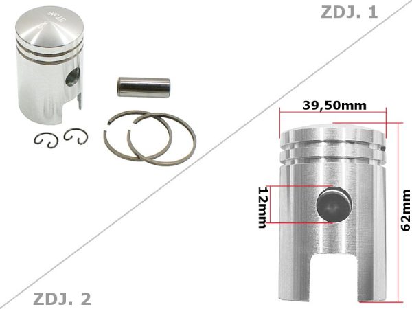 TŁOK SIMSON SR1 SR2 SR2E KR50 39,50mm KPL. DE