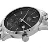 Zegarek Bisset męski mechaniczny na bransolecie  BSMF59 srebrny/czarny