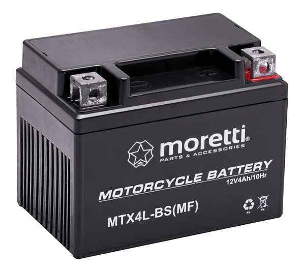 Akumulator Moretti 12V AGM (Gel) MTX4L-BS / MB4L-B