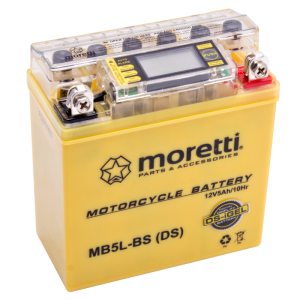 Akumulator Moretti 12V AGM (I-Gel) MB5L-BS /12N5-3B ze wskaźnikiem