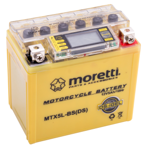 Akumulator Moretti AGM (I-Gel) MTX5L-BS ze wskaźnikiem