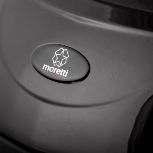 Kufer Moretti MR-889, 46 l., czarny połysk, czerwony odblask