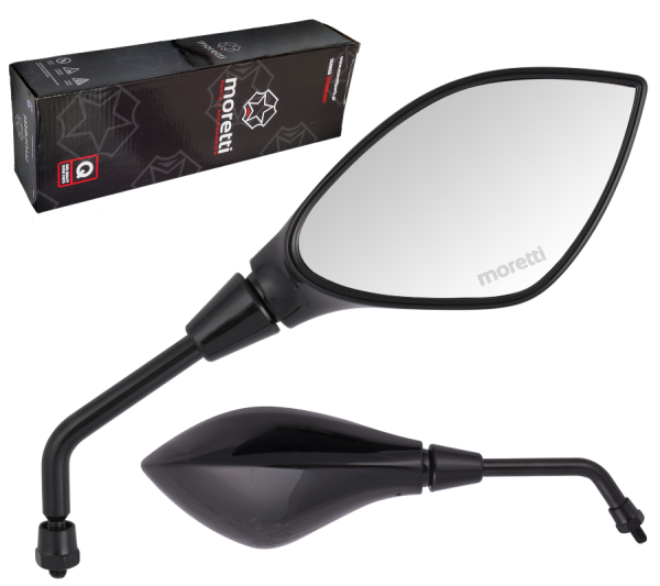 Lusterka R+R (średnica gwintu 10mm) do motoroweru - MRT 1106 Czarne z homologacją