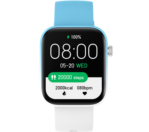 Smartwatch Rubicon RNCE97 jasno niebiski z białym