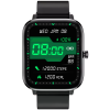 Smartwatch Rubicon RNCE79 grafitowy i czarny pasek