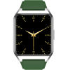 Smartwatch Rubicon RNCE89 srebrny zielony silikon