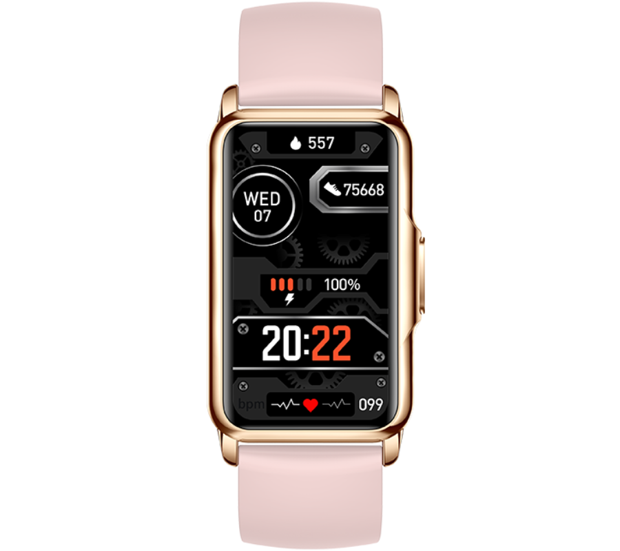 Smartwatch Rubicon RNCF04 różowy silikon