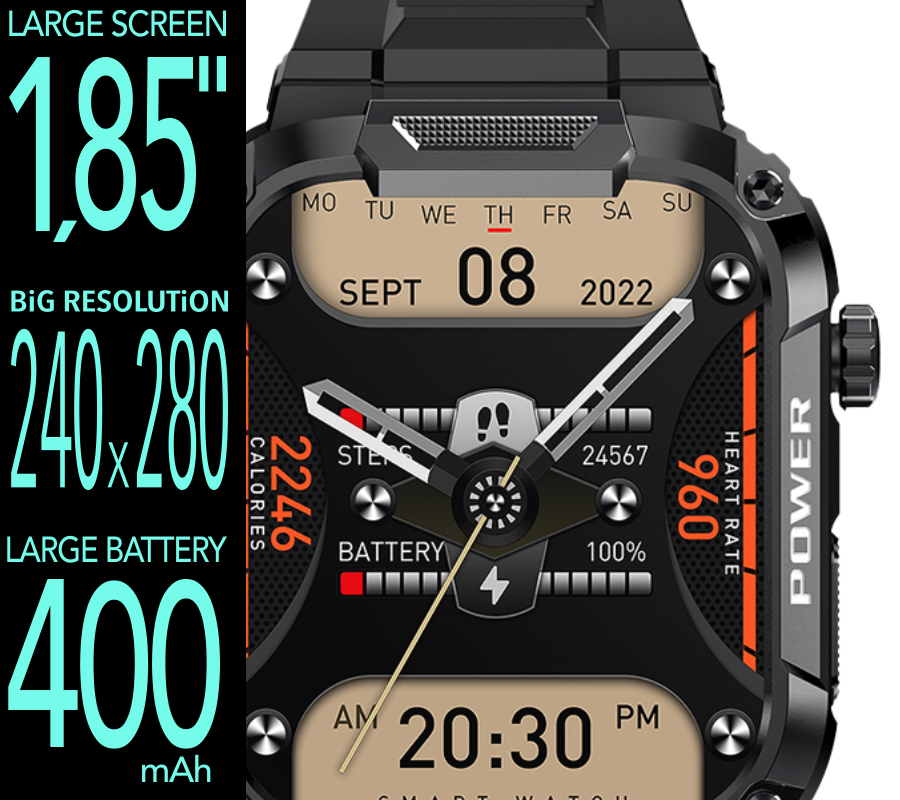 Smartwatch Rubicon RNCF07 żółty
