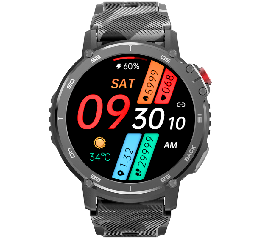 Smartwatch Rubicon RNCF08 czarny