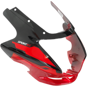 Obudowa reflektora czarno-czerwona do motoroweru Sprint 2