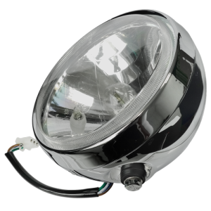 Reflektor do motocykla srebrny Classic 125
