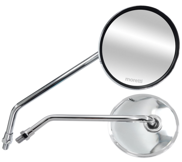 Lusterka R+R (średnica gwintu 10mm) do motoroweru Ranger Classic - srebrne z homologacją