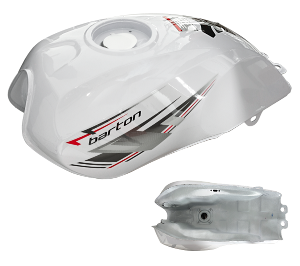 Zbiornik paliwa biały do motoroweru Fighter 2