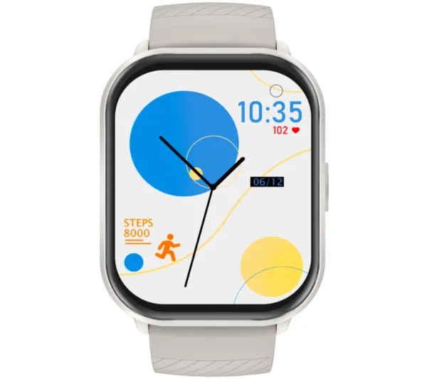 Smartwatch Rubicon RNCF34 srebrny/ szary silikon