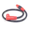 PRZEWÓD WYSOKIEGO NAPIĘCIA Z FAJKĄ 8.8mm SILIKONOWY SPLITFIRE CZARNO-CZERWONY HB