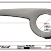 OSŁONA ŁAŃCUCHA 28" SREBRNA 115 Z UCHWYTEM FI 35